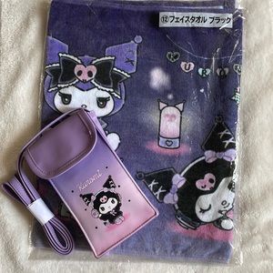 Sanrio Kuromi Towel and Shoulder Bag